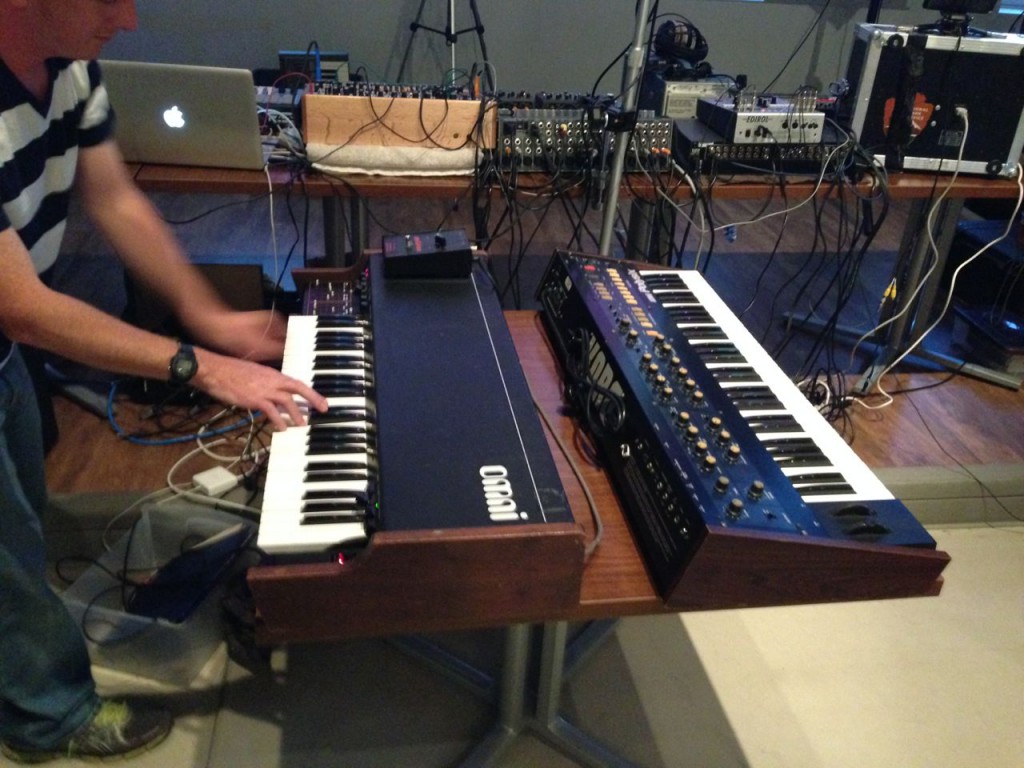 a pair of classic analog polysynths